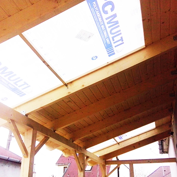 Fedett terasz zsindely tetővel - Tulipános korláttal - Image 5