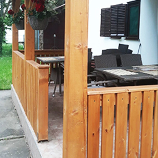 Fedett terasz - korláttal /zsindelytetős/ - Image 4